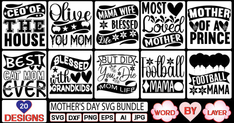 Mother's Day SVG Bundle SVG Cut File SVG Studio Innate 