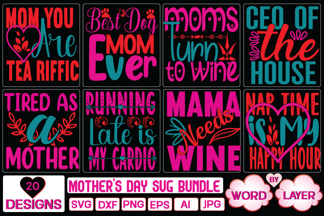 Mother's Day SVG Bundle SVG Cut File SVG Studio Innate 