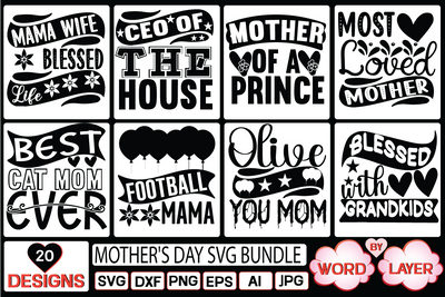 Mother's Day SVG Bundle SVG Cut File SVG Studio Innate 