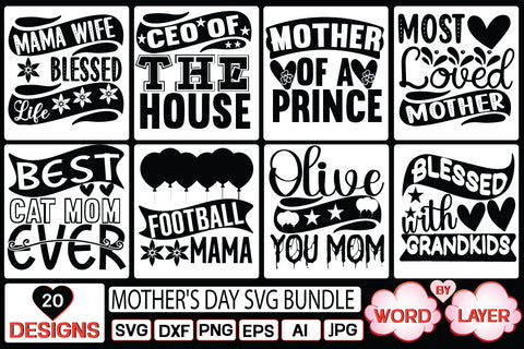 Mother's Day SVG Bundle SVG Cut File SVG Studio Innate 