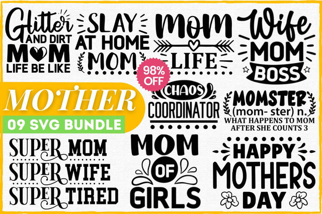 Mother's Day SVG Bundle SVG Designangry 