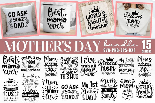 Mother's Day SVG Bundle SVG DESIGNISTIC 