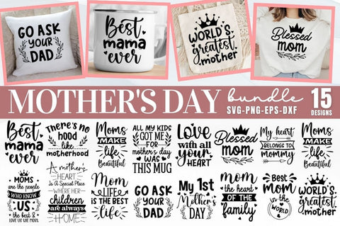 Mother's Day SVG Bundle SVG DESIGNISTIC 