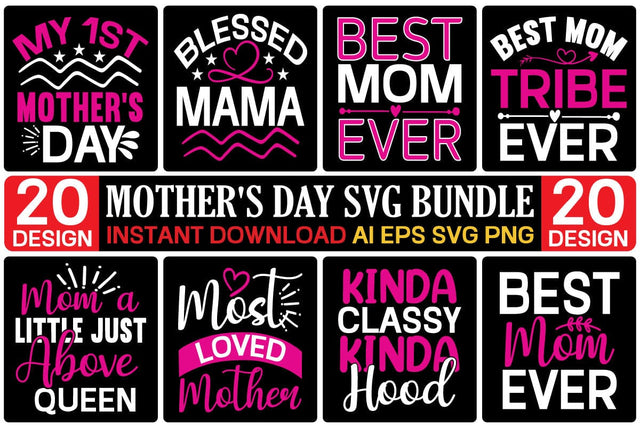 Mother's day svg bundle SVG designmaster24 