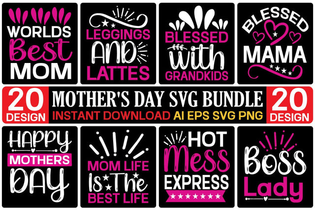 Mother's day svg bundle SVG designmaster24 