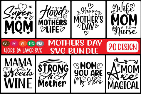 Mother's Day SVG Bundle SVG MStudio 