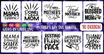 Mother's Day SVG Bundle SVG MStudio 