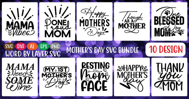 Mother's Day SVG Bundle SVG MStudio 