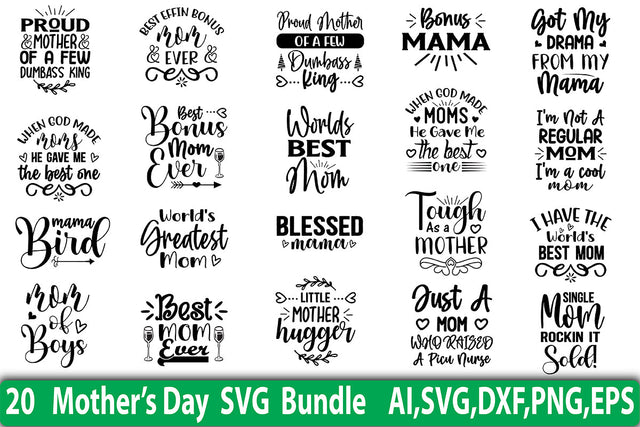 Mothers Day SVG Bundle SVG orpitasn 