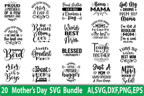 Mothers Day SVG Bundle SVG orpitasn 