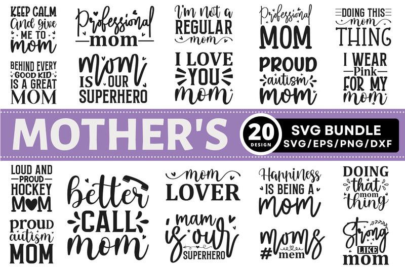 Mothers day SVG Bundle - So Fontsy