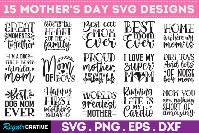 Mothers day SVG Bundle SVG Regulrcrative 