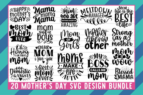 Mother's Day SVG Bundle SVG Rupkotha 