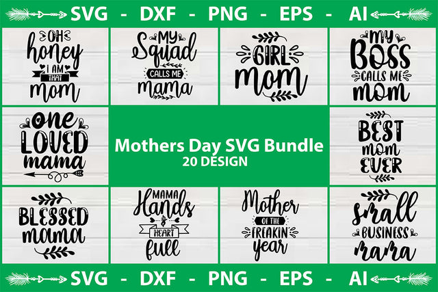 Mothers Day SVG Bundle SVG shah alam 