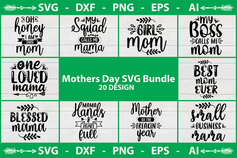 Mothers Day SVG Bundle SVG shah alam 