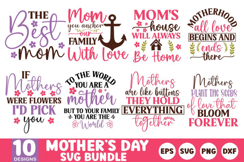 Mothers Day SVG Bundle SVG SH_Tee store 