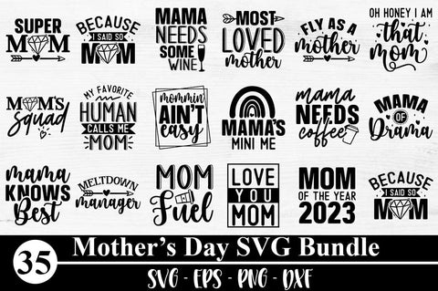Mother's Day SVG Bundle SVG Svgcraft 