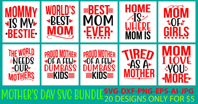 Mother's Day SVG Bundle SVG Syaman 