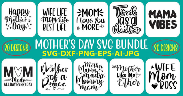 Mother's Day SVG Bundle SVG Syaman 