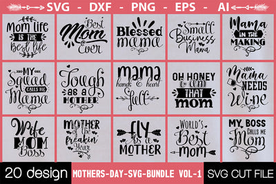 Mothers-Day-SVG-Bundle vol-1 SVG Nbd161 