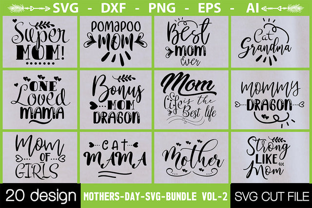Mothers-Day-SVG-Bundle vol-2 SVG Nbd161 