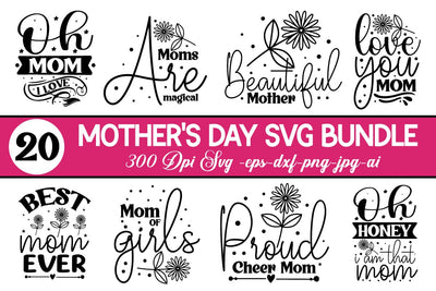 Mother's Day Svg Bundle,Mothersday SVG Bundle 2023, INSTANT SVG designmaster24 