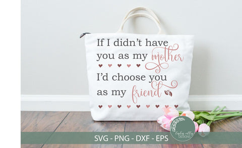 Mother's Day SVG-Choose You As My Friend SVG-Mom SVG SVG Linden Valley Designs 