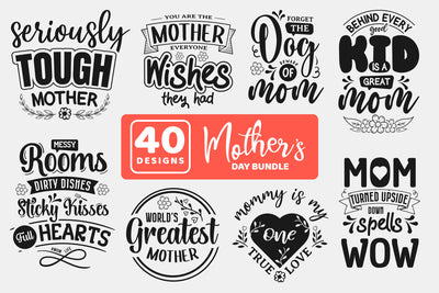 Mothers Day SVG Cut File Bundle SVG futivesvg 