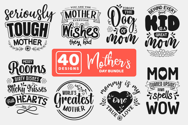 Mothers Day SVG Cut File Bundle SVG futivesvg 