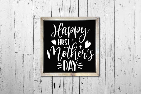 Mothers Day SVG Cut File | Happy First Mother's Day SVG CraftLabSVG 
