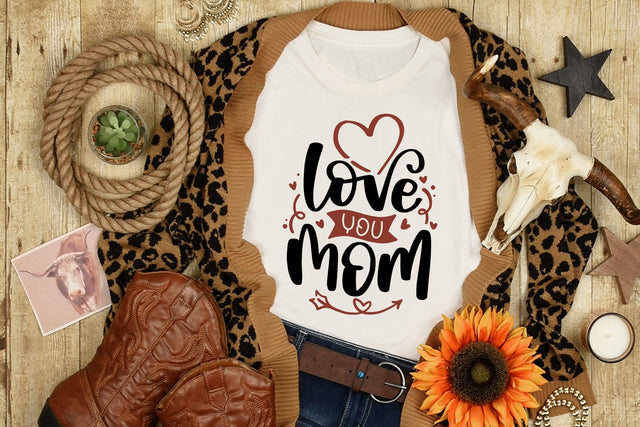 Mother's Day SVG Cut File | Love You Mom SVG dapiyupi store 