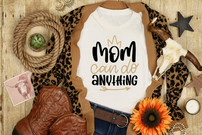 Mother's Day SVG Cut File | Mom Can Do SVG dapiyupi store 