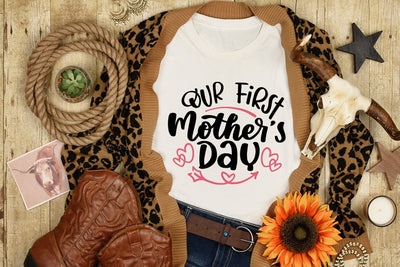 Mother's Day SVG Cut File | Our First Mothers Day SVG dapiyupi store 