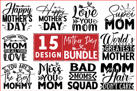 Mother's Day SVG Design Bundle SVG CraftingStudio 