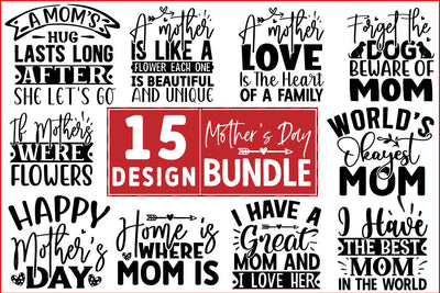 Mother's Day SVG Design Bundle SVG CraftingStudio 