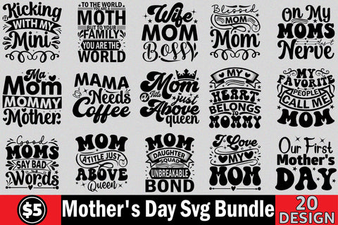 Mother's Day svg Design Bundle SVG SVGArt 