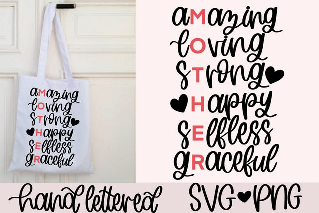 Mother's day svg, gift for mom svg, mother coffee mug svg, mom shirt svg, best mom ever svg, hand lettered svg, mother's day card svg SVG AnitaAlyiaLettering 
