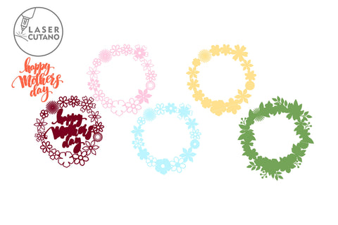 MOTHER'S DAY SVG, Gift For Mother, Wood and Paper Craft SVG LaserCutano 