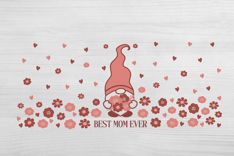 Mother's Day Svg. Glass can full wrap 16 oz. SVG Samaha Design 