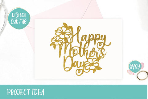 Mother's Day SVG | Happy Mother's Day Cake Topper SVG SVG OyoyStudioDigitals 