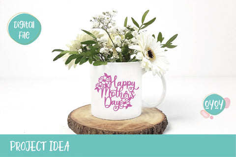 Mother's Day SVG | Happy Mother's Day Cake Topper SVG SVG OyoyStudioDigitals 