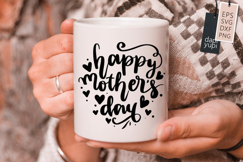 Mothers Day SVG Happy Mother's Day Quotes SVG dapiyupi store 