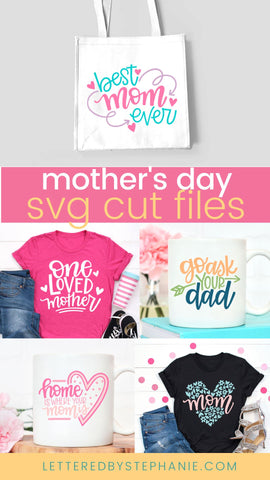 Mother's Day SVG mini bundle, mom svg, mother's day gift projects SVG Lettered by Stephanie 