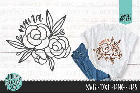 Mothers Day SVG, Mom Flower Bouquet Mini Bundle SVG Lilium Pixel SVG 