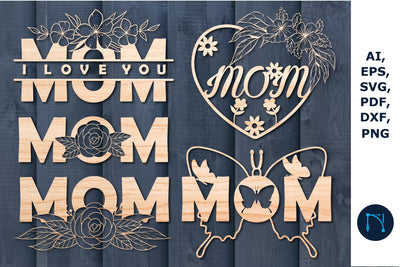 Mothers Day SVG, mom sign SVG bundle SVG MD JOYNAL ABDIN 