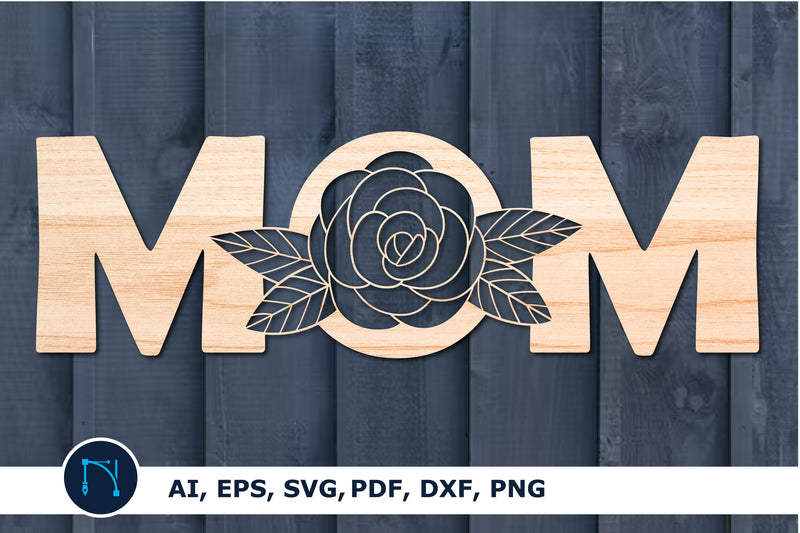 Mothers Day SVG, mom sign with Rose SVG MD JOYNAL ABDIN 