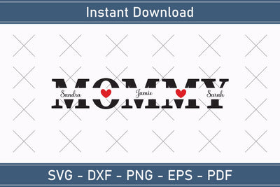 Mother's Day Svg Mom Split Monogram Svg SVG Debashish Barman 