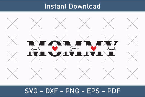 Mother's Day Svg Mom Split Monogram Svg SVG Debashish Barman 