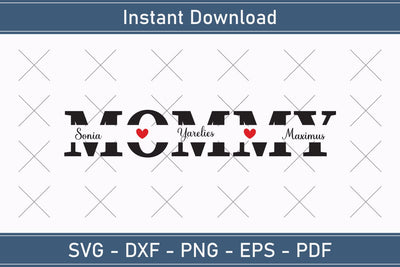 Mother's Day Svg Mom Split Monogram Svg SVG Debashish Barman 