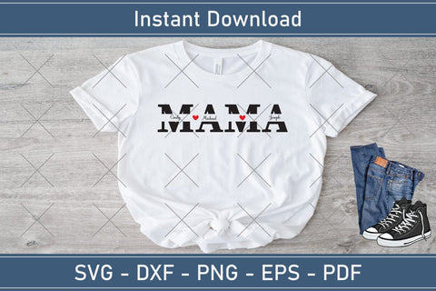 Mother's Day Svg Mom Split Monogram Svg SVG Debashish Barman 